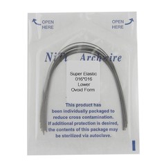US 100PCS Orthodontic Niti Arch Wire Super Elactic Ovoid Form Round Rectangular