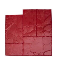 Concrete Stamp Design 24 in. x 24 in. Ashlar Red Floppy Felxible High Quality