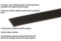 3M Dual Lock Reclosable Fastener SJ3550 250 Black, 1 in x 4Ft