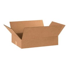 20 x 12 x 4″ Flat Corrugated Boxes, ECT-32 Brown Shipping/Moving Boxes 25/Bundle