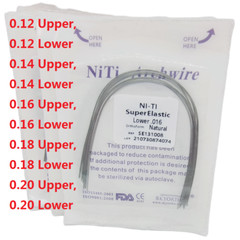 Dental Orthodontic Arch Wire Super Elastic Niti Round Rectangular Natural Form