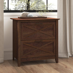 Key West 2 Drawer Lateral File Cabinet in Bing Cherry, Document Storage for Home