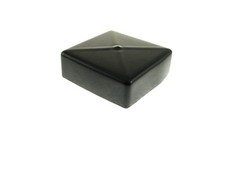 One Square Black Vinyl Caps 3″ x 3″- 1″ Tall SVC-3-1