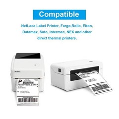 500/Stack 4×6 Fanfold Direct Thermal Shipping Labels Perforated Mailing Labels