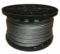 1/2″ Stainless Steel Wire Rope Cable 6×19 IWRC Type 304 (100 Feet)