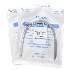 10X AZDENT Dental Orthodontic Super Elastic Niti Nature Rectangular Arch Wires