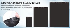 Any size Black Poly Mailers Shipping Envelopes Self Sealing Plastic Mailing Bag