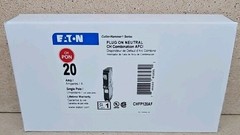 1) New Eaton CHFP120AF 20A 1 Pole 120V Plug On Neutral Combination AFCI Breaker