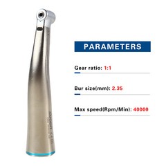 Fiber Optic LED 1:1 Contra Angle Low Speed Handpiece DS Dental