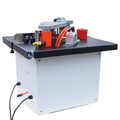 110V 1200W Portable Edge Bander Machine Double Side Gluing Wood Banding Machine