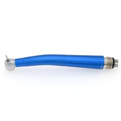 US COXO YUSENDENT Dental High Speed M4 4 Holes Handpiece Push Button CX207-Blue