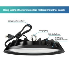4Pcs 300W UFO Led High Bay Light Commercial Industrial Warehouse Factory Light