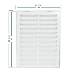 14 In. X 20 In. Steel Return Filter Grille