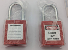 TWO-PACK 2X Lockout Tagout Safety Locks Padlock,2 Keys Per Lock (2 Locks 4 Keys)