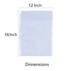 X200 12″X16″ Clear Heat Shrink Wrap Bags PVC Film Gifts Bottles Candles Packing