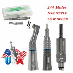Dental Slow Speed Contra Angle Straight Handpiece Air Motor 2H/4H Micromotor imv