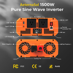 1500W Peak 3000W off-grid system for water pump LCD and Pure Sine Wave Inverter