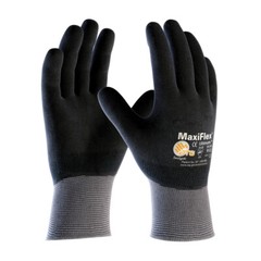 6 PR. 34-876 MaxiFlex Foam Full Palm Coated Nitrile Grip PROTECTIVE WORK GLOVES