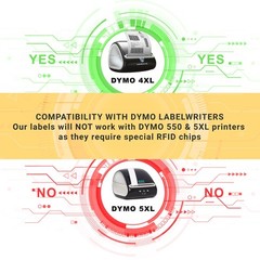 DYMO LW 1744907 4XL 4×6 4″x6″ – (1) to (80) Rolls Shipping Labels – FREE SHIP !