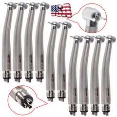 1-10 Packs SANDENT Dental High Speed Handpiece Standard Push Button 4 Holes