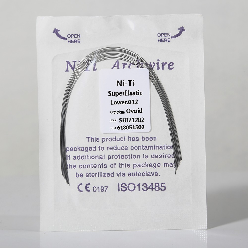 10pcs/pack Dental Orthodontic Super Elastic Niti Arch Wire Round Ovoid Form USA