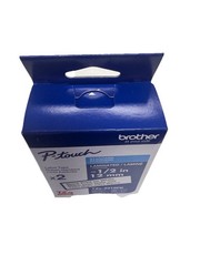 2 PACK BROTHER TZe-231 12mm 1/2″ LABEL CASSETTE BLACK PRINT WHITE TAPE ORIGINAL