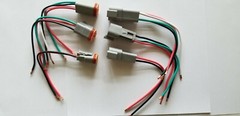 6″ Gray Assembled Deutsch 2,3,4,6,8,12 Pin,14 AWG or 16 AWG
