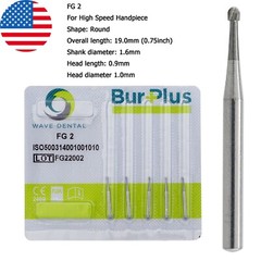 Wave Dental Carbide Burs Round For High Speed Handpiece FG 1/4 1/2 2 4 6 8 Prima