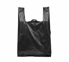 Black T-Shirt Carryout Bags (500 ct.) by Poly-America
