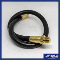 24″ GREASE WHIP HOSE RUBBER HEAVY DUTY FLEXIBLE NO KINK Grease Gun, MADE IN USA