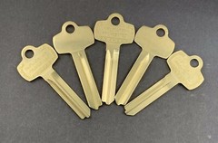 Lots of Nickel Silver A1114A 1A1A1 Type Key Blanks for Best A Keyway::