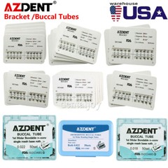 AZDENT Dental Ortho 1st Molar Buccal Tubes /Bracket Braces Mini MBT Roth 018/022