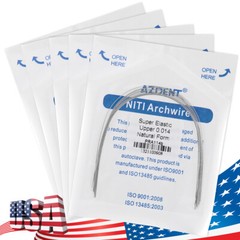 AZDENT Dental Orthodontic Super Elastic Niti Round Arch Wire Nature Form 012-020
