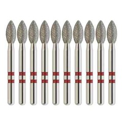 Zirconia Cutting Burs Diamond Egg Football Z368/023F Fine Grit Friction Grip FG