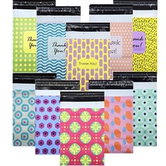 30 -1000pcs Poly Mailers Plastic Shipping Bags Envelopes Designer Prints 2.4Mil