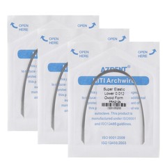 Dental Orthodontic Super Elastic Niti Round Arch Wires Ovoid Form 012-020 AZDENT
