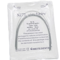 Dental Orthodontic Arch Wire Super Elastic Niti Round Ovoid /Nature Form