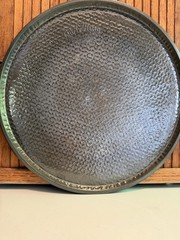 Bake King Vintage Round Pizza Baking Pan No 16 Textured Steel