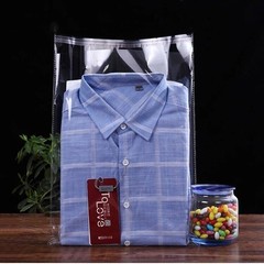 Clear Poly Bags Plastic Opp Cellophane Bags Open Flat Packing T-Shirt Apparel