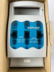 Wohner 33198000 QCB-NH00 160A 690V AC NH00 Fuse Switch Disconnector Busbar Mount