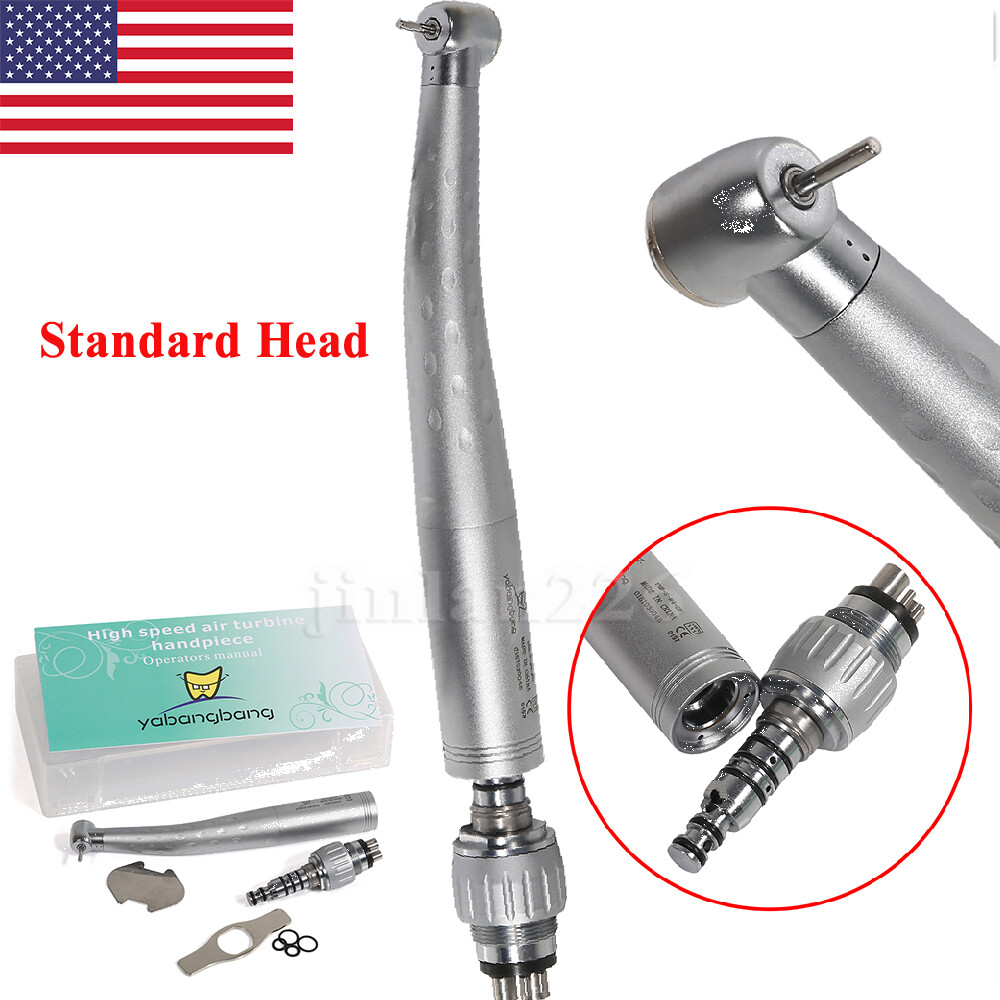 1-10pcs Dental High Speed Turbine Handpiece + Swivel Quick Coupler 4Hole YABANG