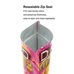 100Pcs Smell Proof Mylar Bags Resealable Zip 3.5g Candy Storage Pouch Food Grade