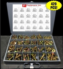 7/16-14 Grade 8 Flange Frame Bolt Yellow Zinc Plated (All Sizes & Qty’s) 7/16″