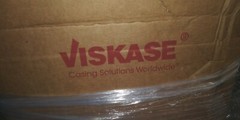 (1 BOX OF 200) VISKASE NOJAX UNPRT FLAT CONE END STRP CLEAR SAUSAGE CASING
