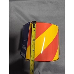Brady 132432 ToughStripe Floor Marking Tape Red Yellow Non-Abrasive 4″ X 100′