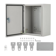 16″x12″x8″ Outdoor Waterproof Electrical Box,IP66, Lockable, Rust-Resistant