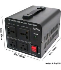 1000W Voltage Converter Transformer(110V to 220V OR 220V to 110V) 1000 Watt S…