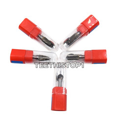 5 Types Dental Cutting Tool Grinder 1/4″ Cylindrical Cut Tungsten Carbide Bur