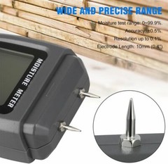 Digital LCD Wood Moisture Meter Detector Tester Wood Firewood Paper Cardboard