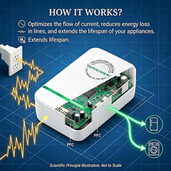 New Universal Energy-Saving Box, Reduce Electricity Bills, Plug-And-Play, Power